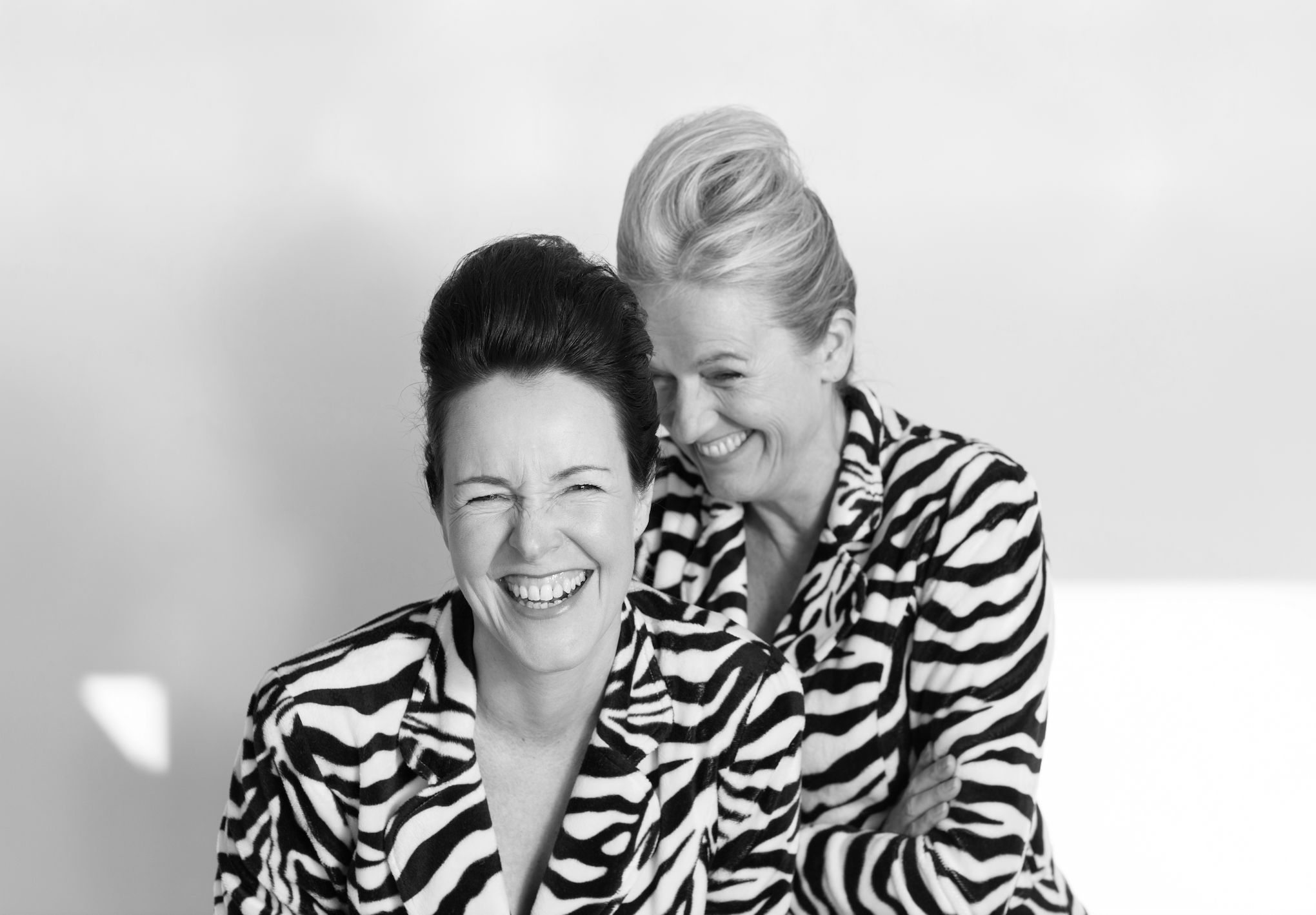 zebra lachend zwart wit